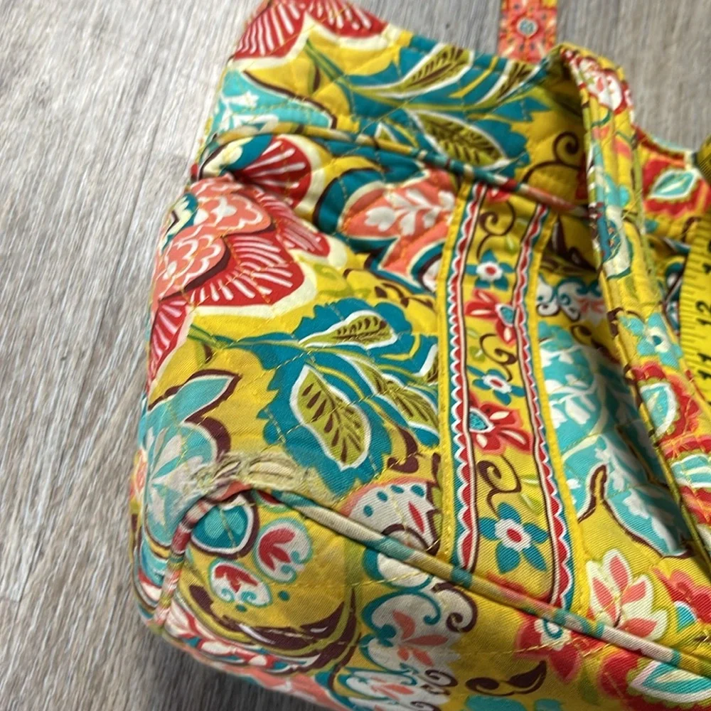Vera Bradley Yellow Paisley Shoulder Bag/Tote Bag